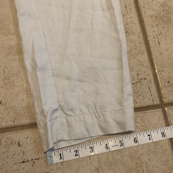 Aritzia Wilfred Effortless Linen Wide Leg Pants 4 Light Blue - Picture 8 of 8